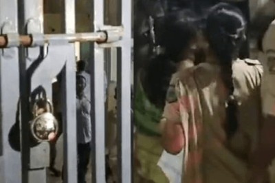 خاتون نے پولیس اسٹیشن کو تالا لگا دیا